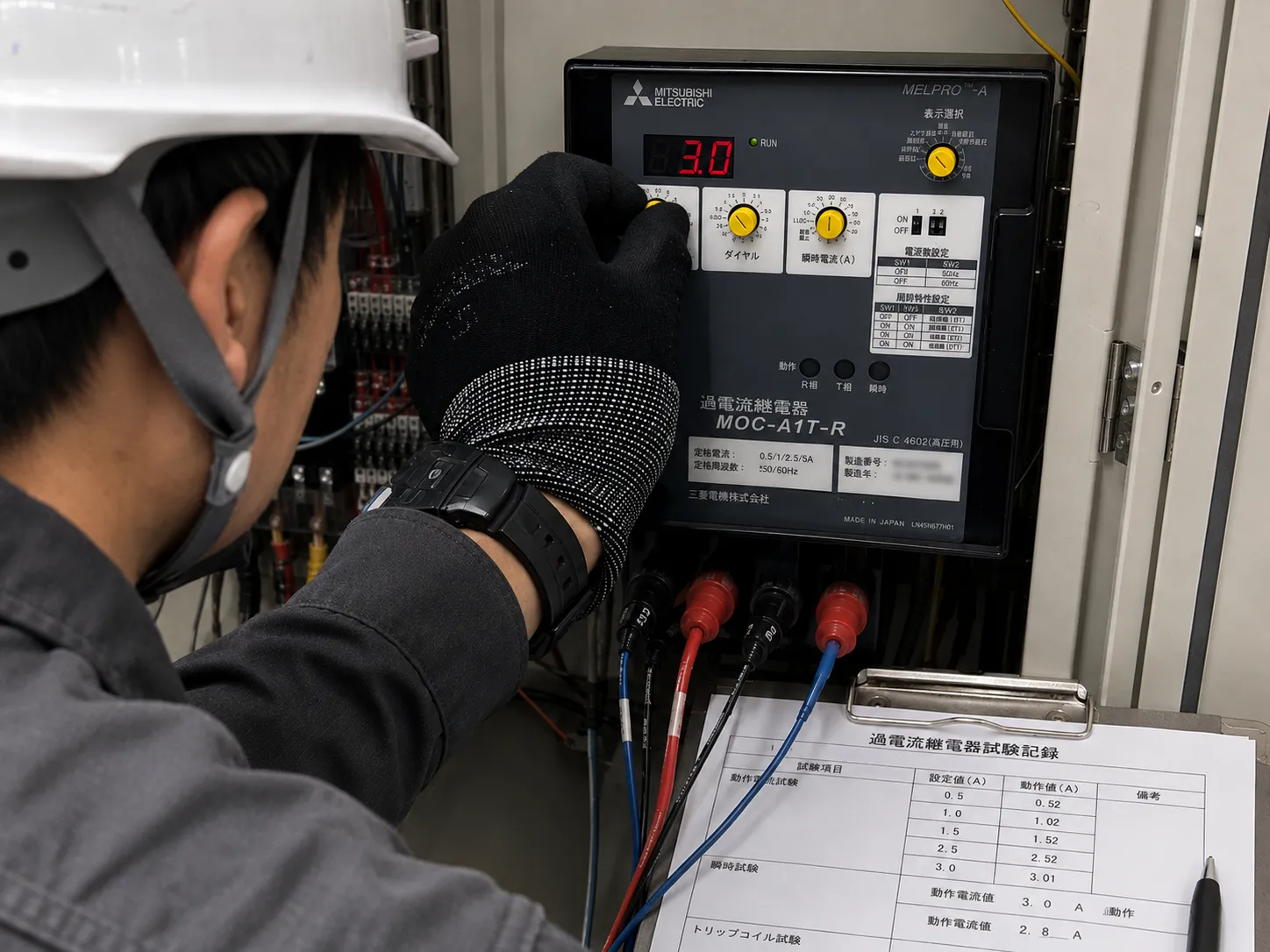 初めての電流引き外し試験に挑戦！