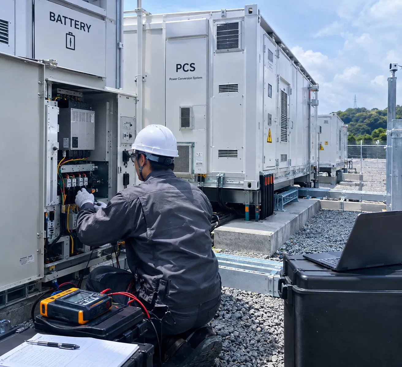 蓄電所のPCS停止原因を調査！